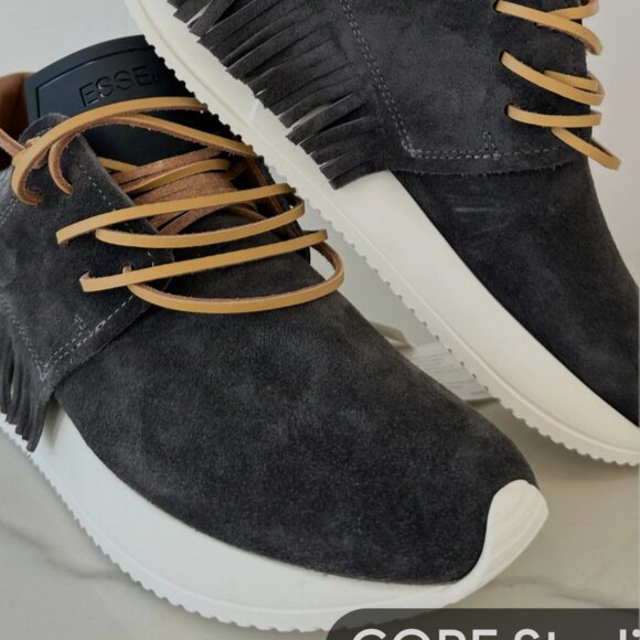 Leather Fringe Sneaker - Black - Picture 8 of 8